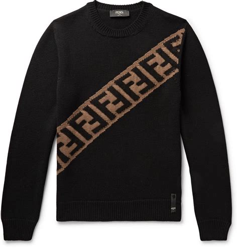 fendi logo sweatshirt|fendi sweaters for men.